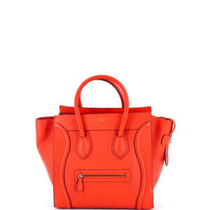 Celine Mini Luggage Bag Grainy Leather